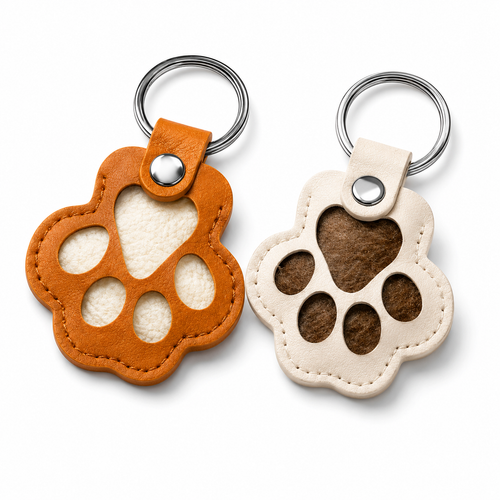 Puppy Paw Keychain
